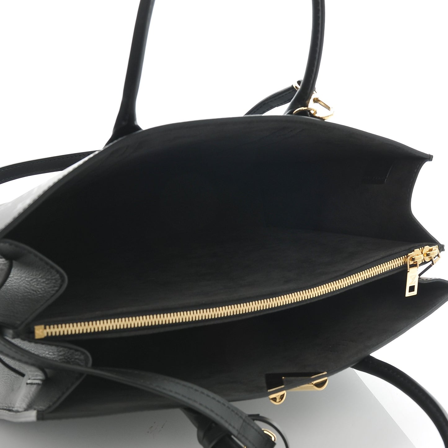 Monogram Cuir Plume Very Tote GM Black