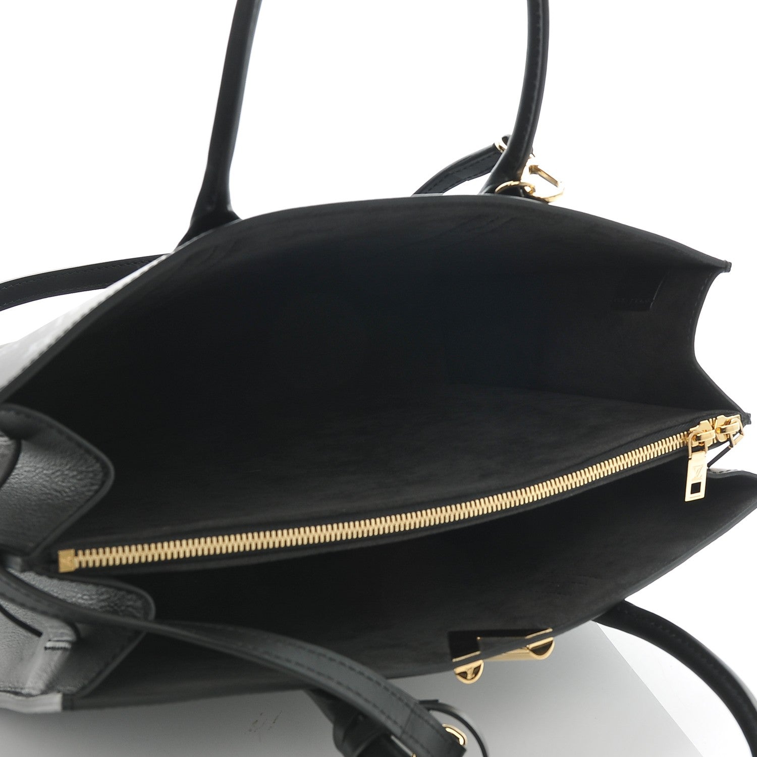 Louis Vuitton Monogram Cuir Plume Very Tote GM Black 5 of 6