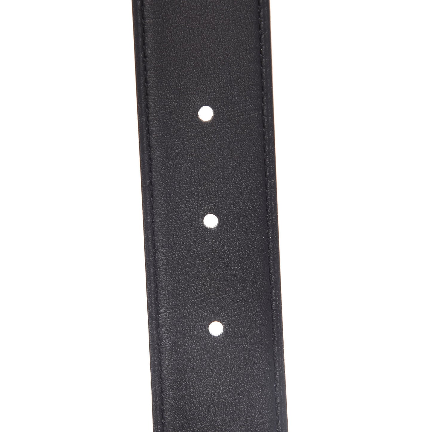 Swift Epsom 32mm Au Carre H Belt 95 Black Gold