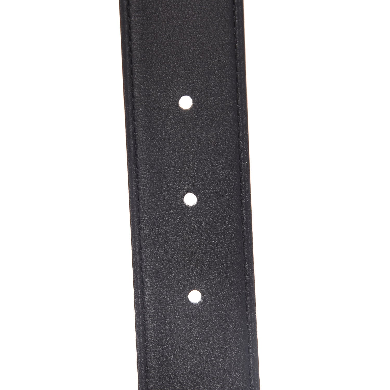 Hermes Swift Epsom 32mm Au Carre H Belt 95 Black Gold 6 of 8