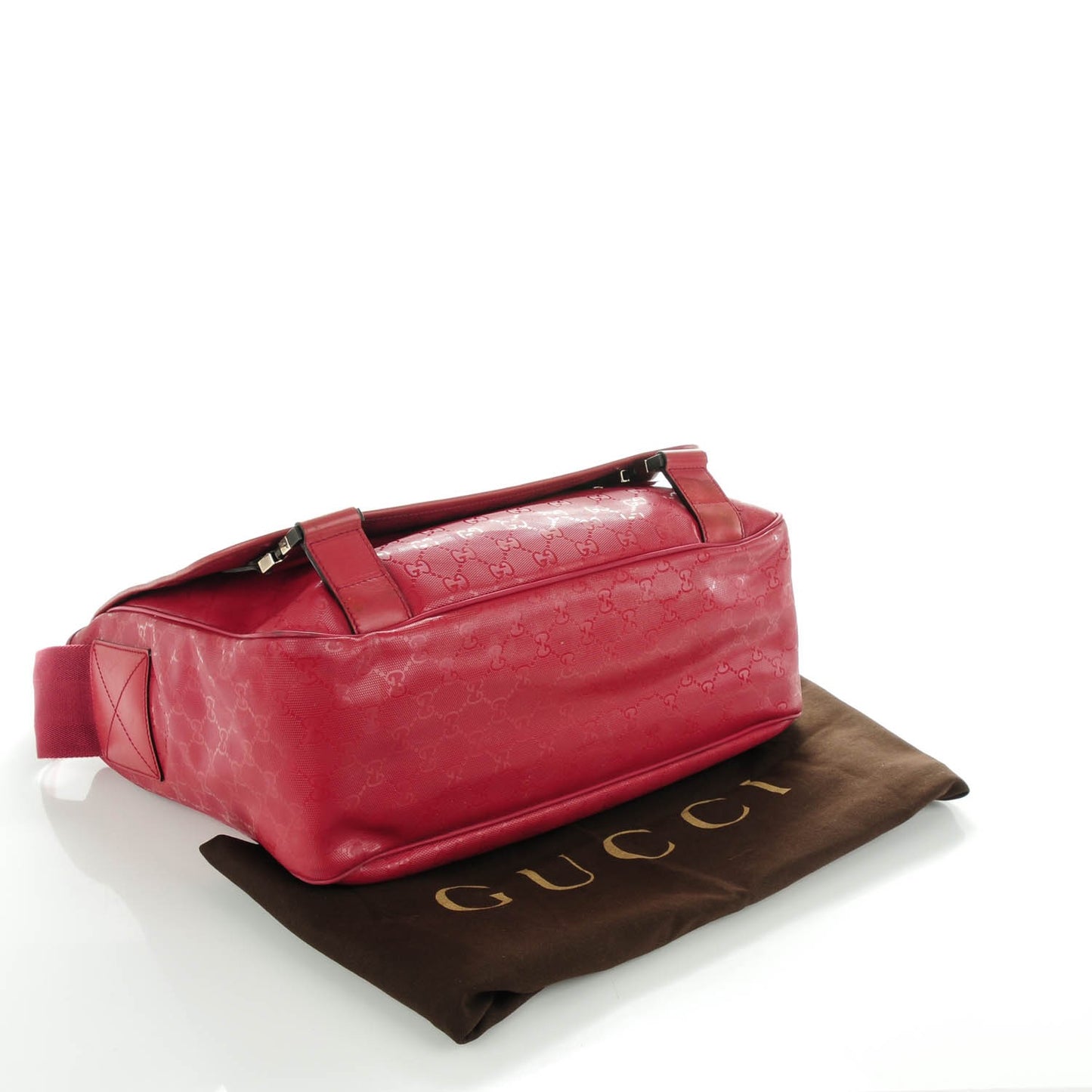 Imprime Monogram Mamas Diaper Bag Red