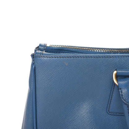 Prada Saffiano Large Galleria Double Zip Tote Cobalto 16 of 33