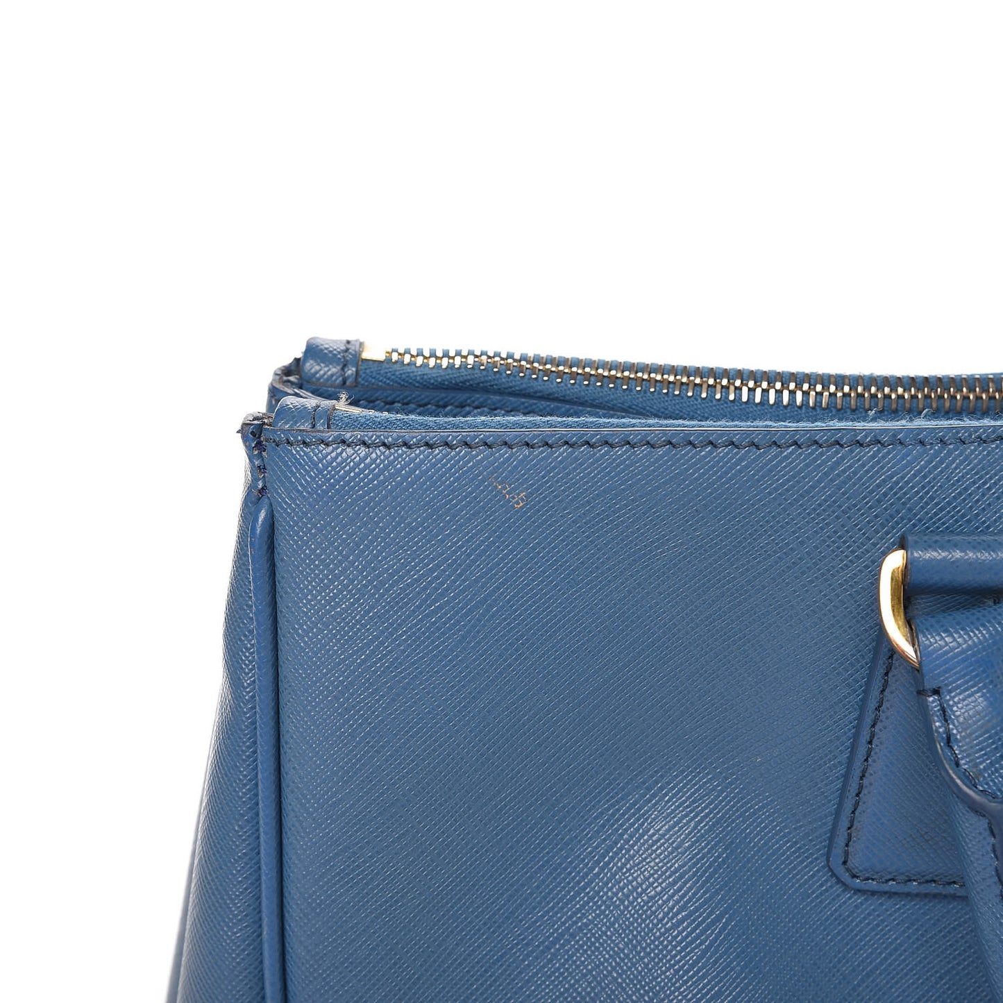 Saffiano Large Galleria Double Zip Tote Cobalto