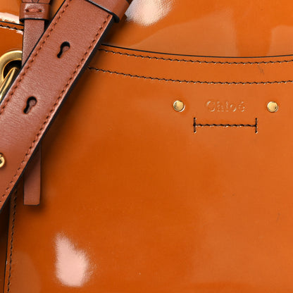 Chloe Patent Small Roy Bag Caramel 7 of 12