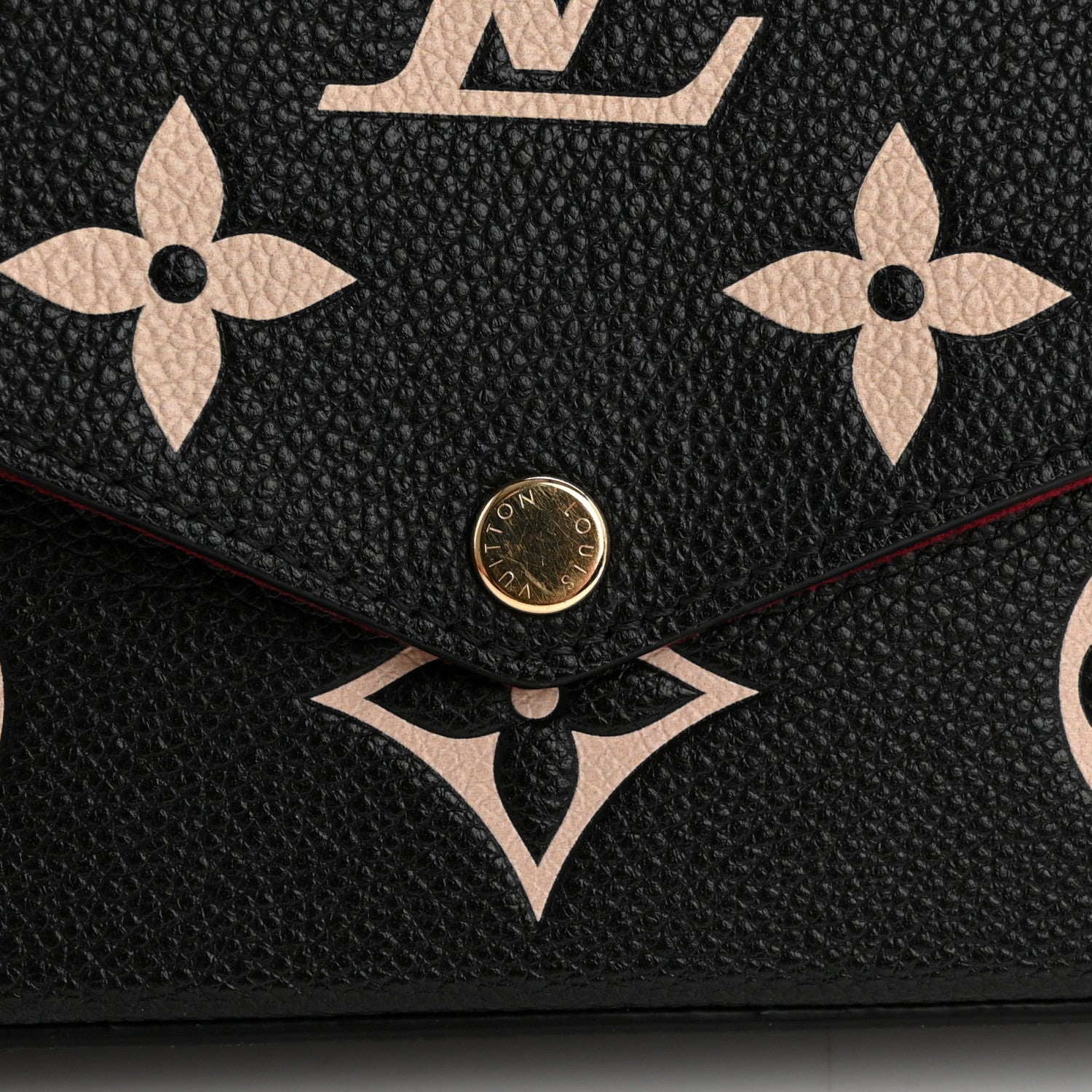 Louis Vuitton Empreinte Monogram Giant Felicie Pochette Black Beige 12 of 13