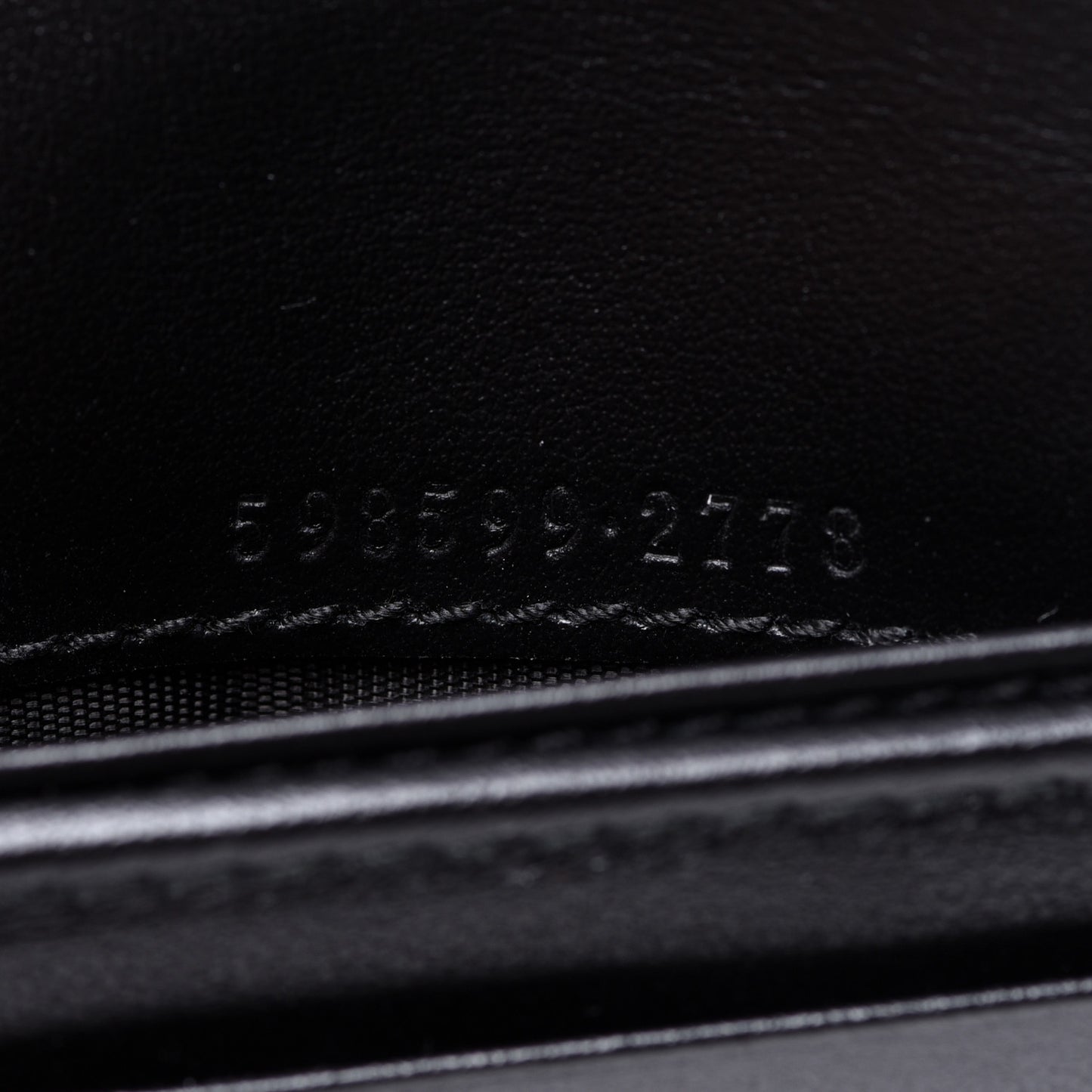 Calfskin Matelasse GG Marmont Passport Case Black