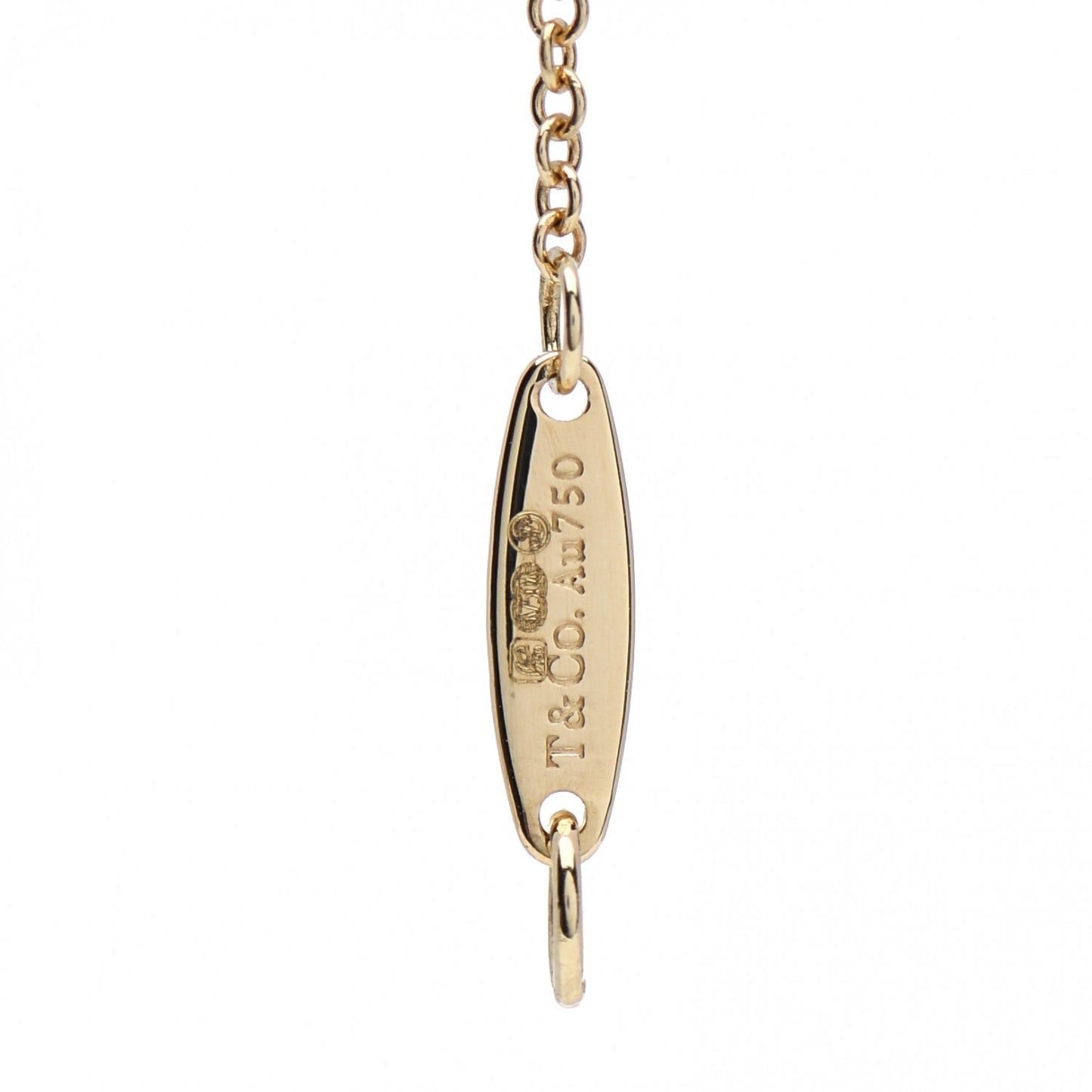 18K Yellow Gold Diamond .15ctw Elsa Peretti Diamonds by the Yard Station Bracelet