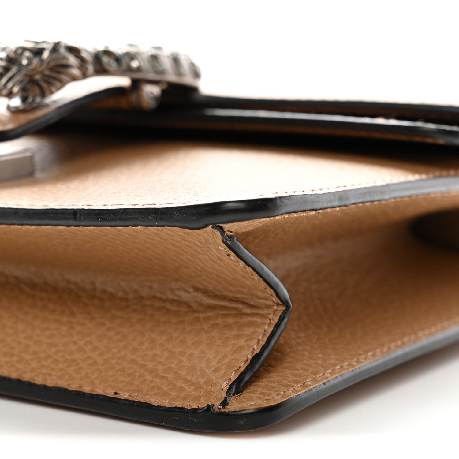 Gucci Dollar Calfskin Crystal Mini Dionysus Shoulder Bag Natural Tan Black Diamond 27 of 28