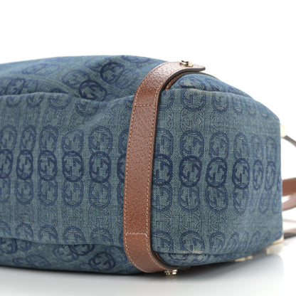 Gucci Denim GG Medium Abbey Shoulder Bag Blue 10 of 12
