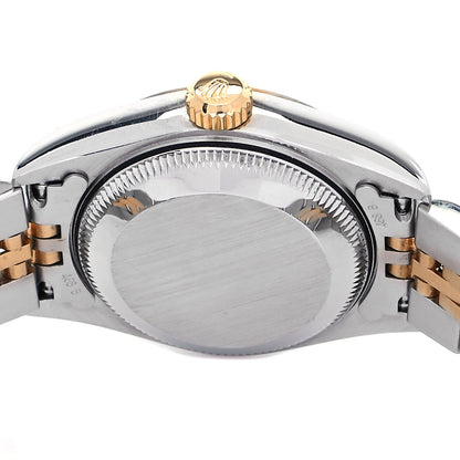 Rolex Stainless Steel 18K Yellow Gold Mother of Pearl 26mm Oyster Perpetual Datejust Watch Champagne 79173 4 of 5