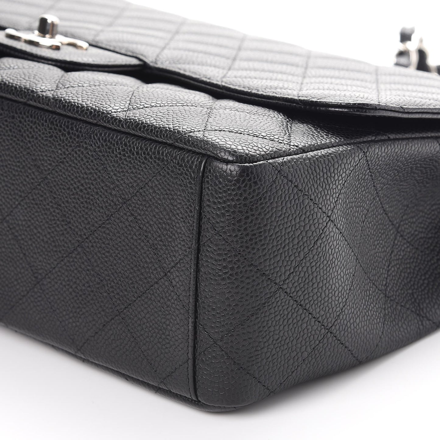 Caviar Quilted Maxi Single Flap Black
