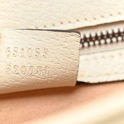 Gucci GG Supreme Monogram Textured Dollar Calfskin Web Small Ophidia Padlock Top Handle Bag Beige Ebony Mystic White 7 of 12