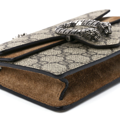 Gucci GG Supreme Monogram Super Mini Dionysus Shoulder Bag Taupe 9 of 10