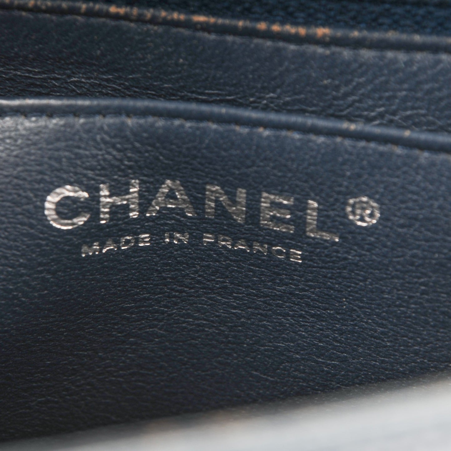 Caviar Quilted Jumbo Single Flap Blue