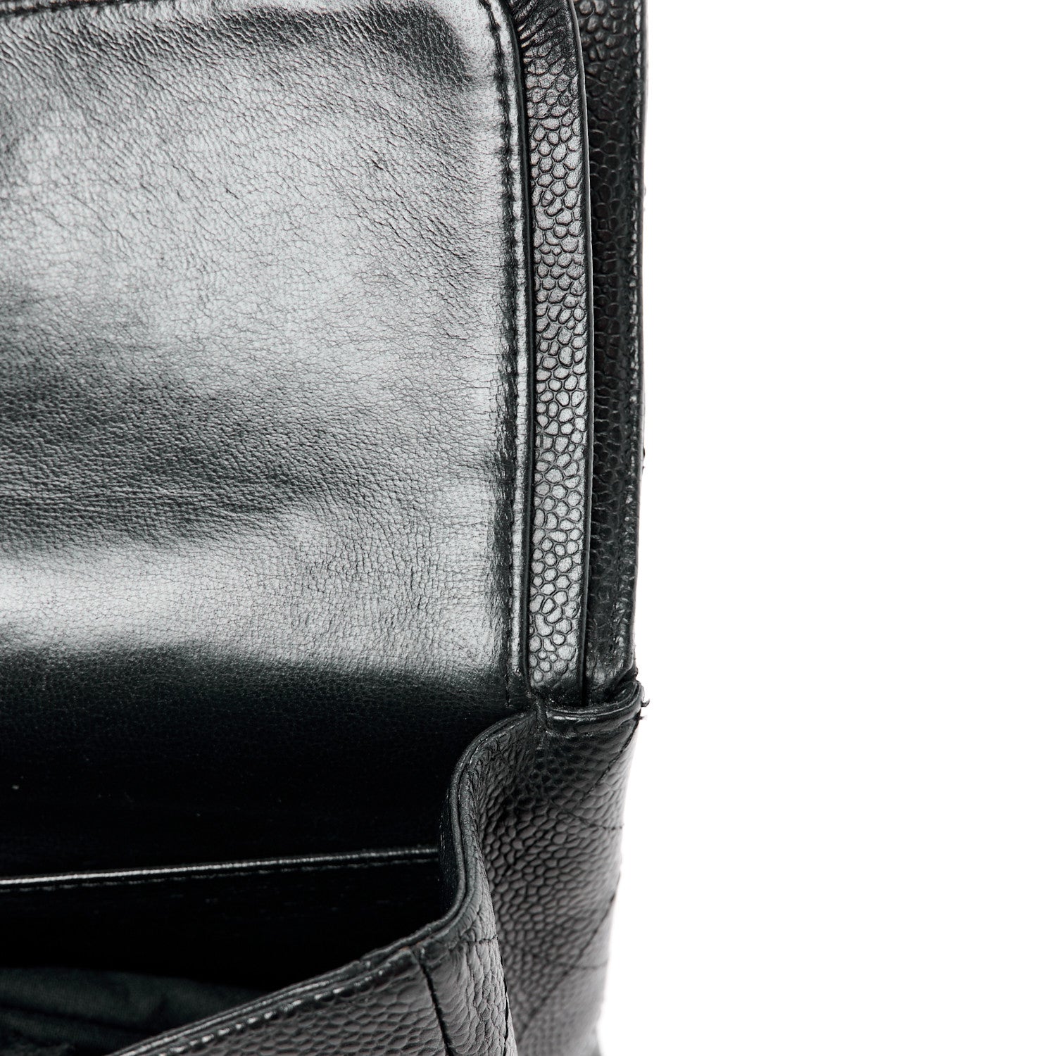 Chanel Caviar Quilted Medium Double Flap Black 12 of 15