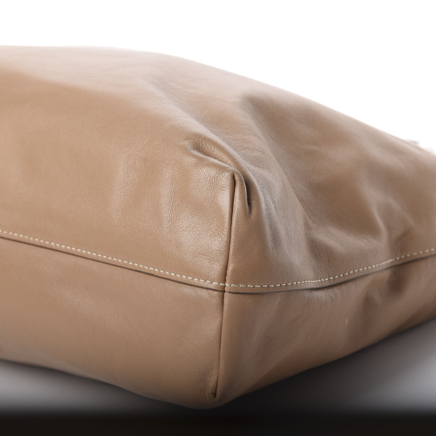 Soft Calf Shopping Tote Caramel