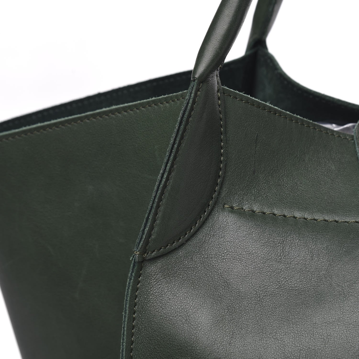 Celine Smooth Calfskin Medium Big Bag Dark Green 11 of 13