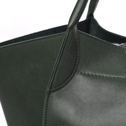 Celine Smooth Calfskin Medium Big Bag Dark Green 11 of 13