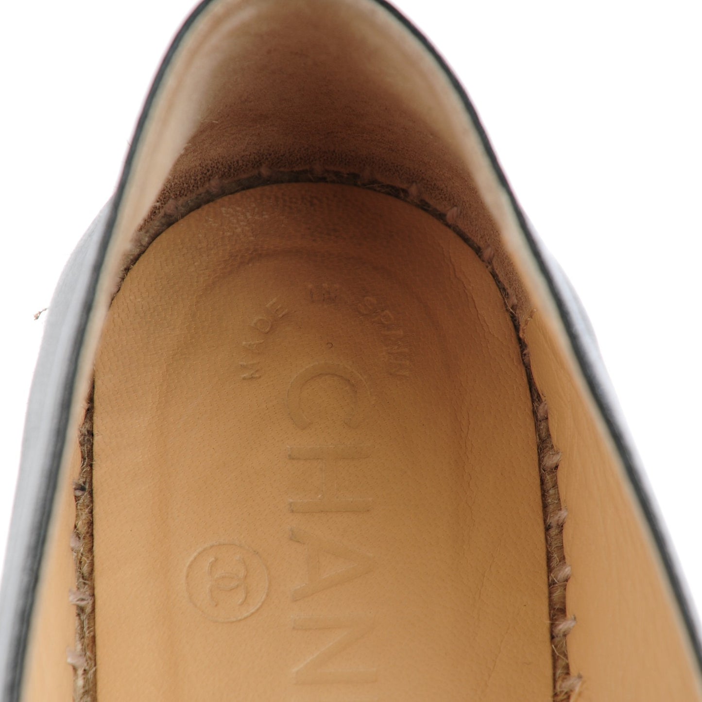Lambskin CC Espadrilles 39 Black