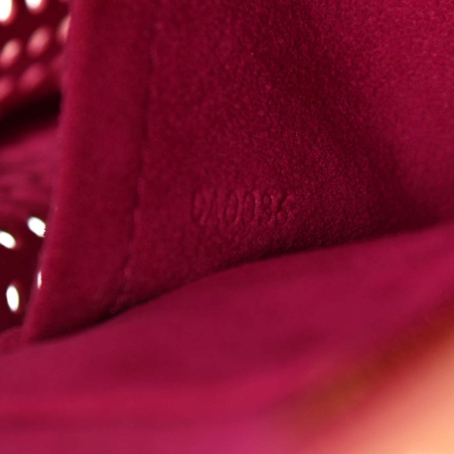 Monogram Perforated Musette Fuchsia
