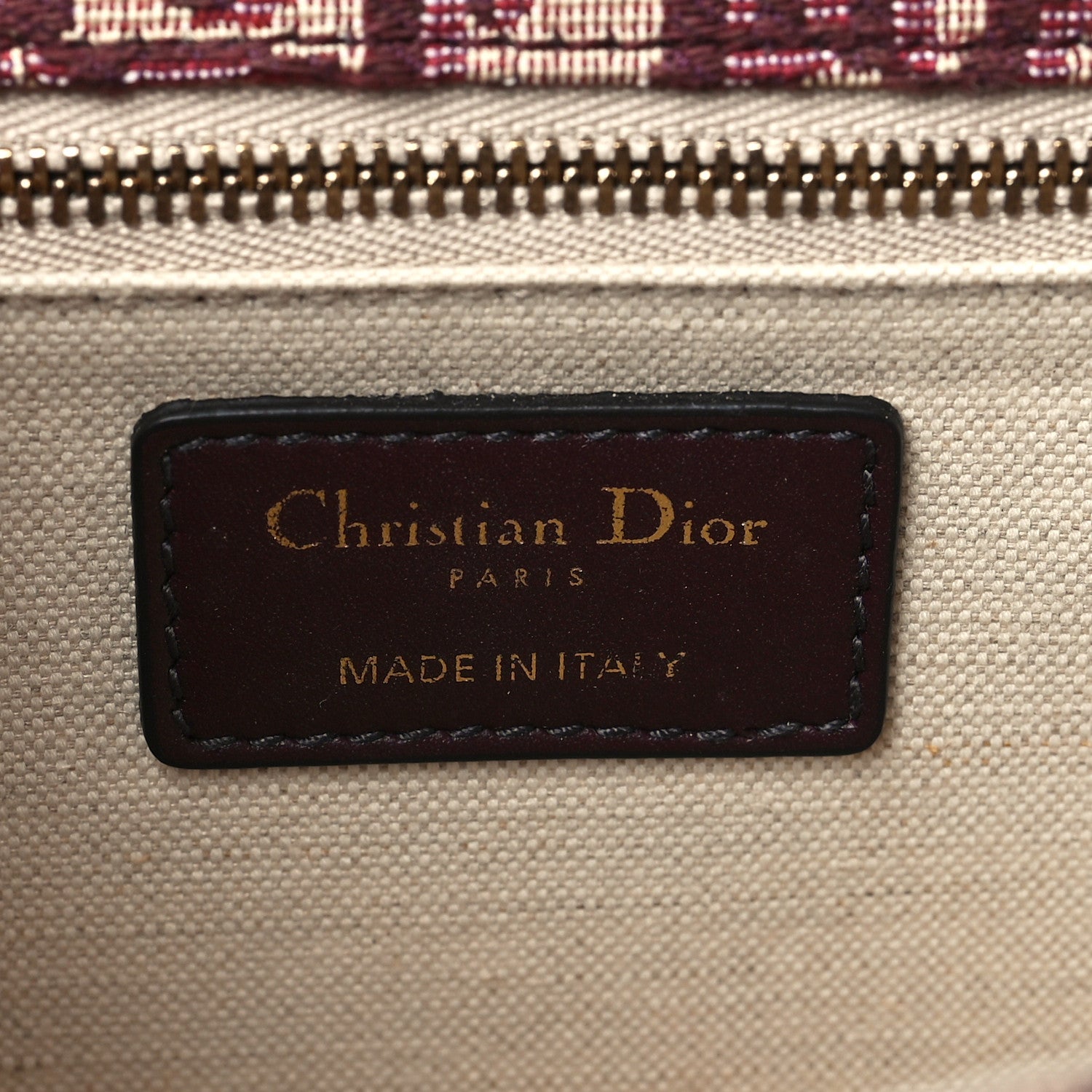 Christian Dior Oblique DiorAddict Flap Bag Burgundy 6 of 9