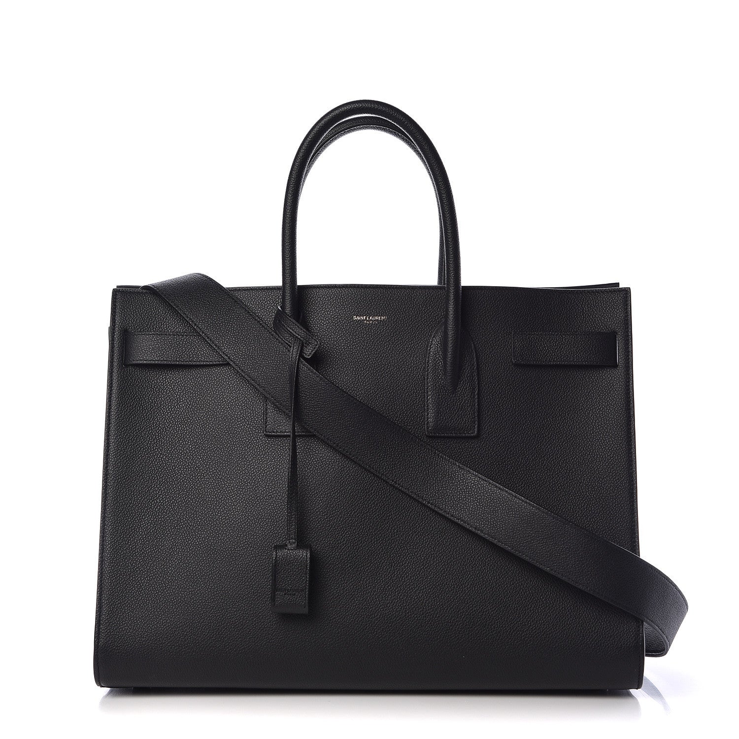 Saint Laurent Grained Calfskin Large Sac De Jour Carryall Black 1 of 14