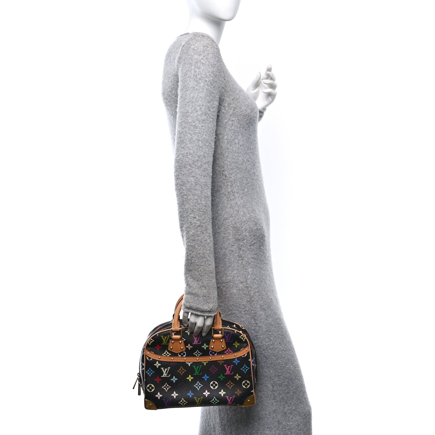 Louis Vuitton Monogram Multicolor Trouville Black 2 of 10
