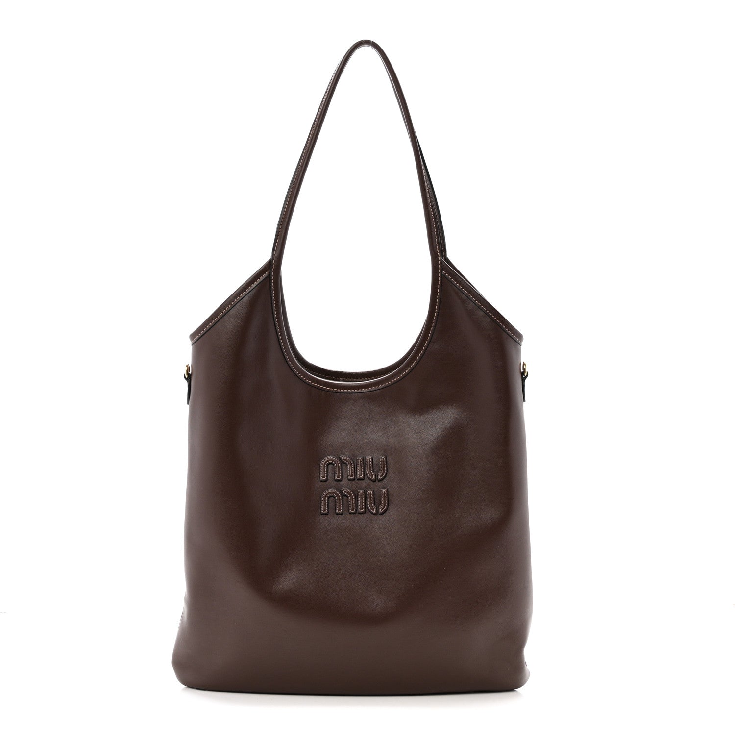 Miu Miu Nappa Ivy Bag Briarwood 1 of 11