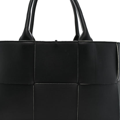 Bottega Veneta Nappa Maxi Intrecciato Small Arco Tote Black White 8 of 14
