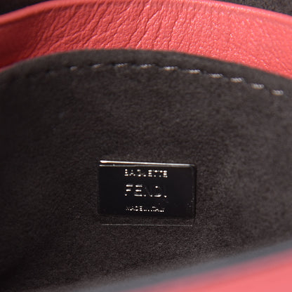 Fendi Nappa Rabbit Fox Fur Micro Buggie Baguette Coral 6 of 9