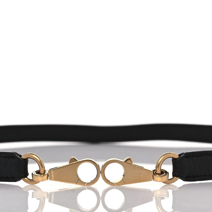 Hermes Taurillon Clemence Kelly Shoulder Strap Black 4 of 5