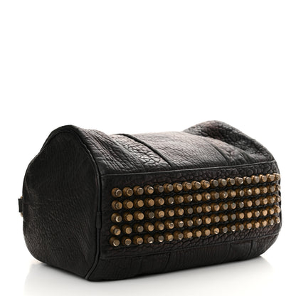 Alexander Wang Pebbled Lambskin Rocco Black Antique Brass Hardware 3 of 15