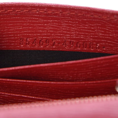 Gucci Textured Calfskin Medium Betty Chain Wallet Tabasco Red 7 of 10