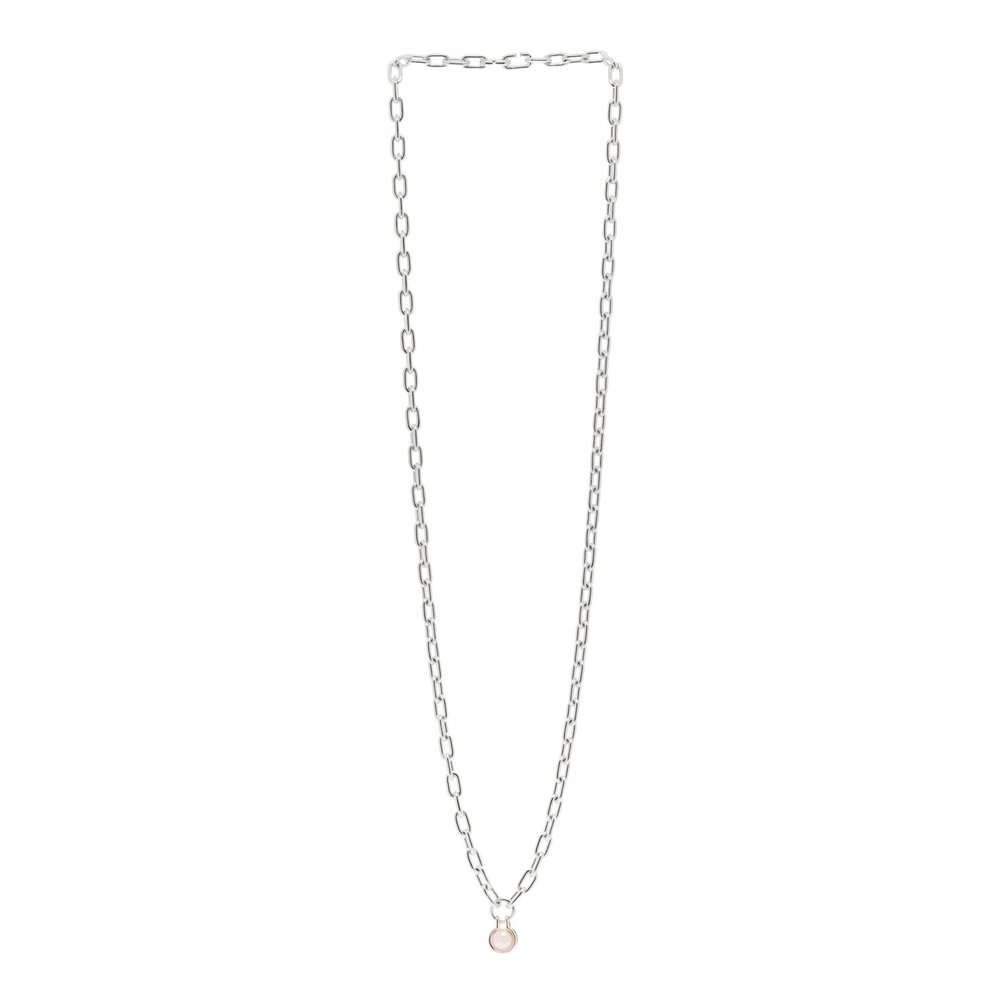 Sterling Silver Pearl HardWear Necklace 32"