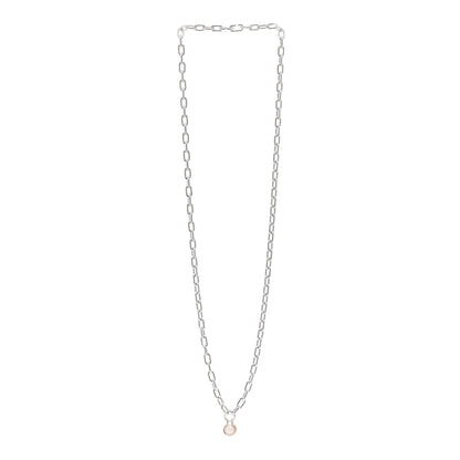 Tiffany Sterling Silver Pearl HardWear Necklace 32" 3 of 4