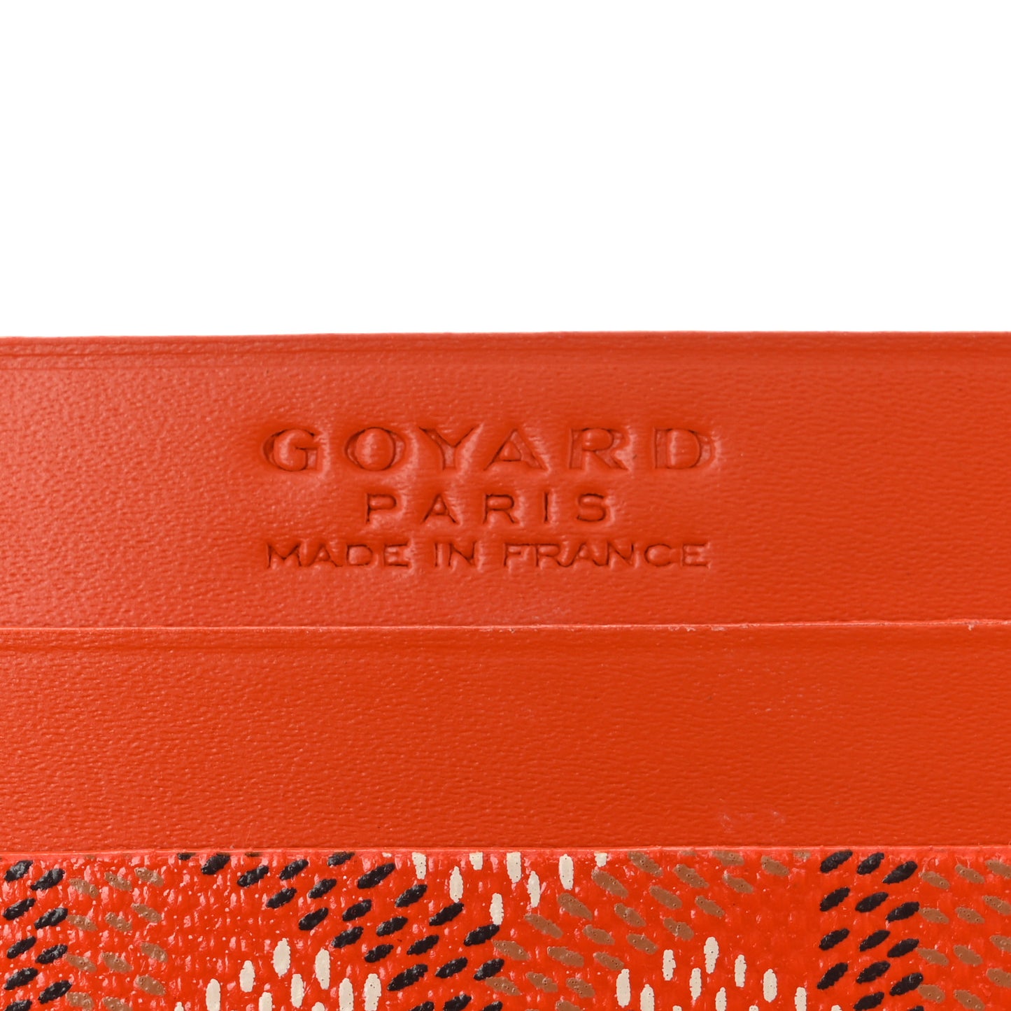 Goyardine Saint Sulpice Card Holder Orange