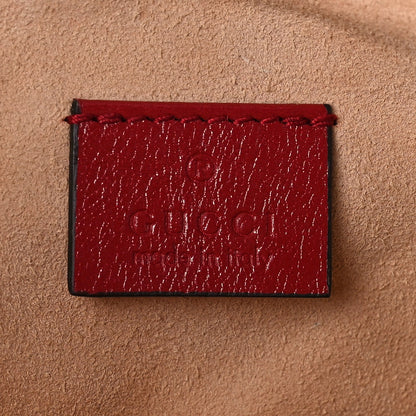 Gucci Azalea Calfskin Matelasse Heart GG Marmont Zip Pouch Romantic Cerise 6 of 12