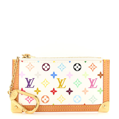 Louis Vuitton Monogram Multicolor Key Pouch White 1 of 6