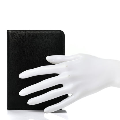 Chanel Goatskin Small Ring Agenda Planner Black 2 of 7