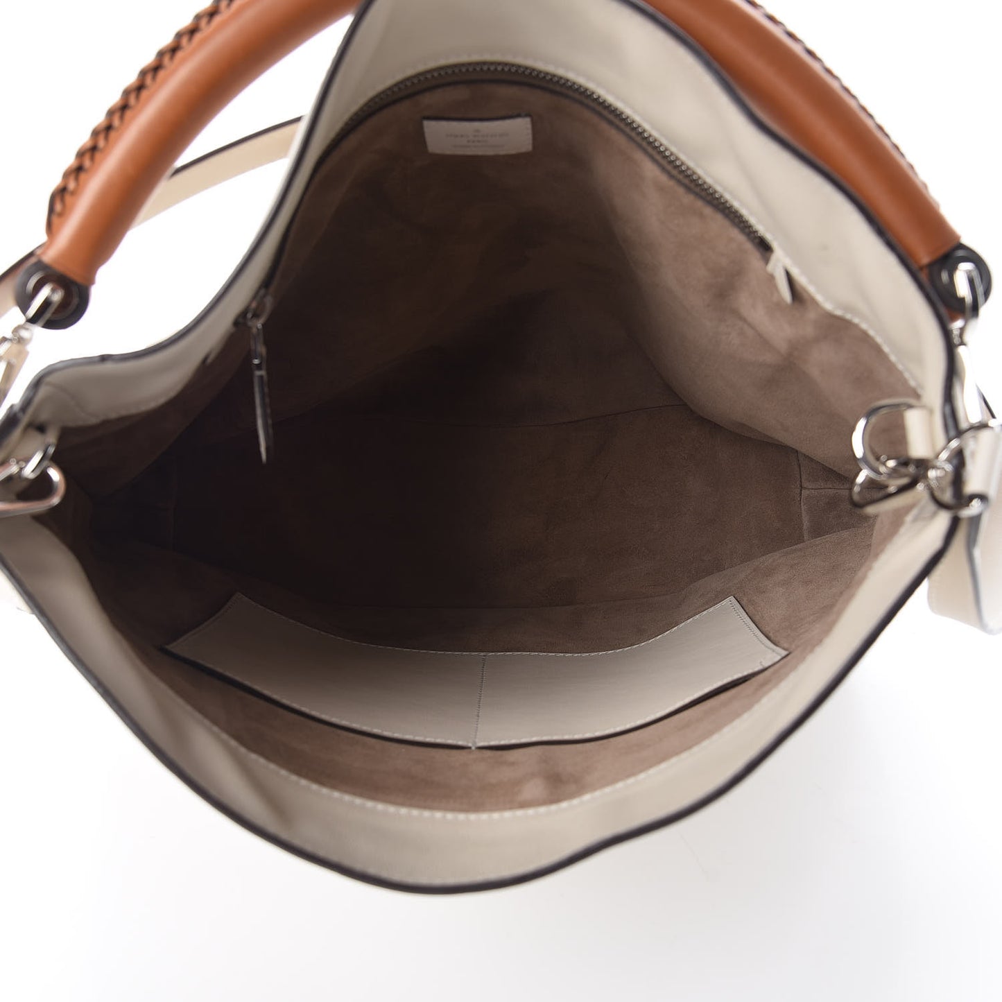 Veau Soie Calfskin Parnassea Bagatelle Hobo Blanc Casse