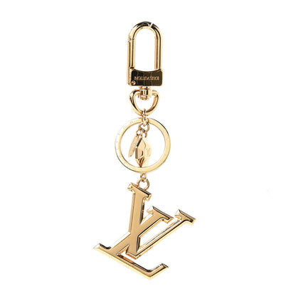 Louis Vuitton LV Facettes Bag Charm Key Holder Gold 1 of 3