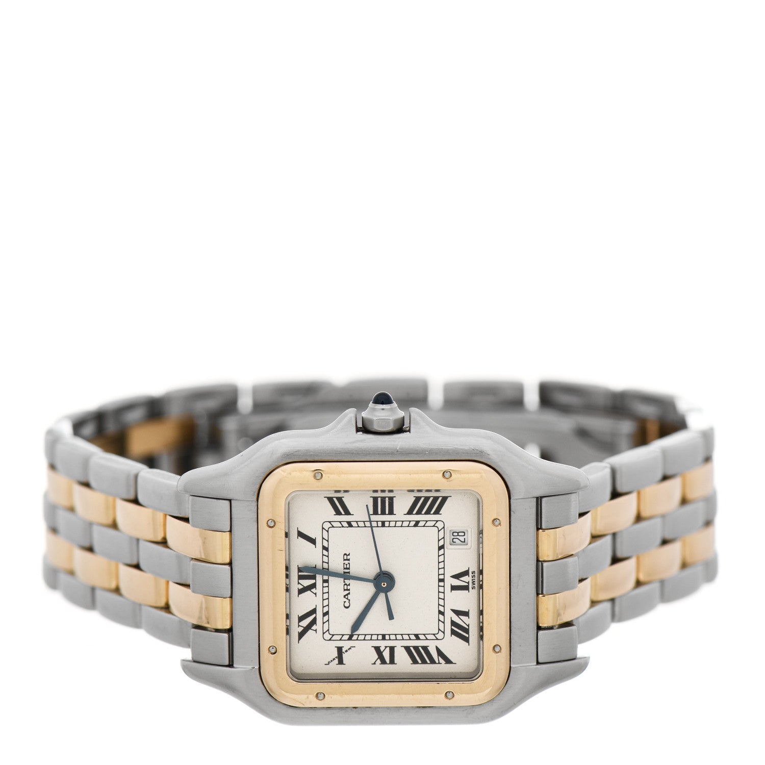 Cartier Stainless Steel 18K Yellow Gold 27mm Panthere Quartz Watch 2 of 7