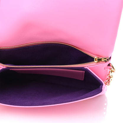 Louis Vuitton Lambskin Embossed Monogram Vuittamins Pochette Coussin Rose Violet 4 of 6
