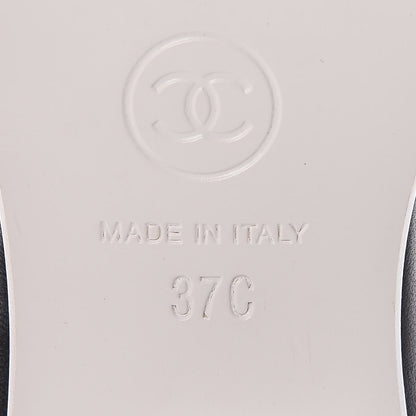 Chanel PVC Lambskin Logo Mules 37 Black 7 of 9