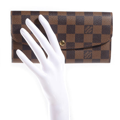 Louis Vuitton Damier Ebene Emilie Wallet 2 of 8
