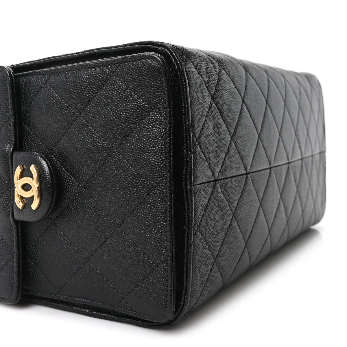 Chanel Caviar Quilted Medium Chanel 25 Handbag Black 10 of 12