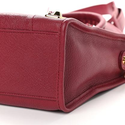 Balenciaga Chevre Gold Metallic Edge Hardware S City Rouge Grenat 8 of 8