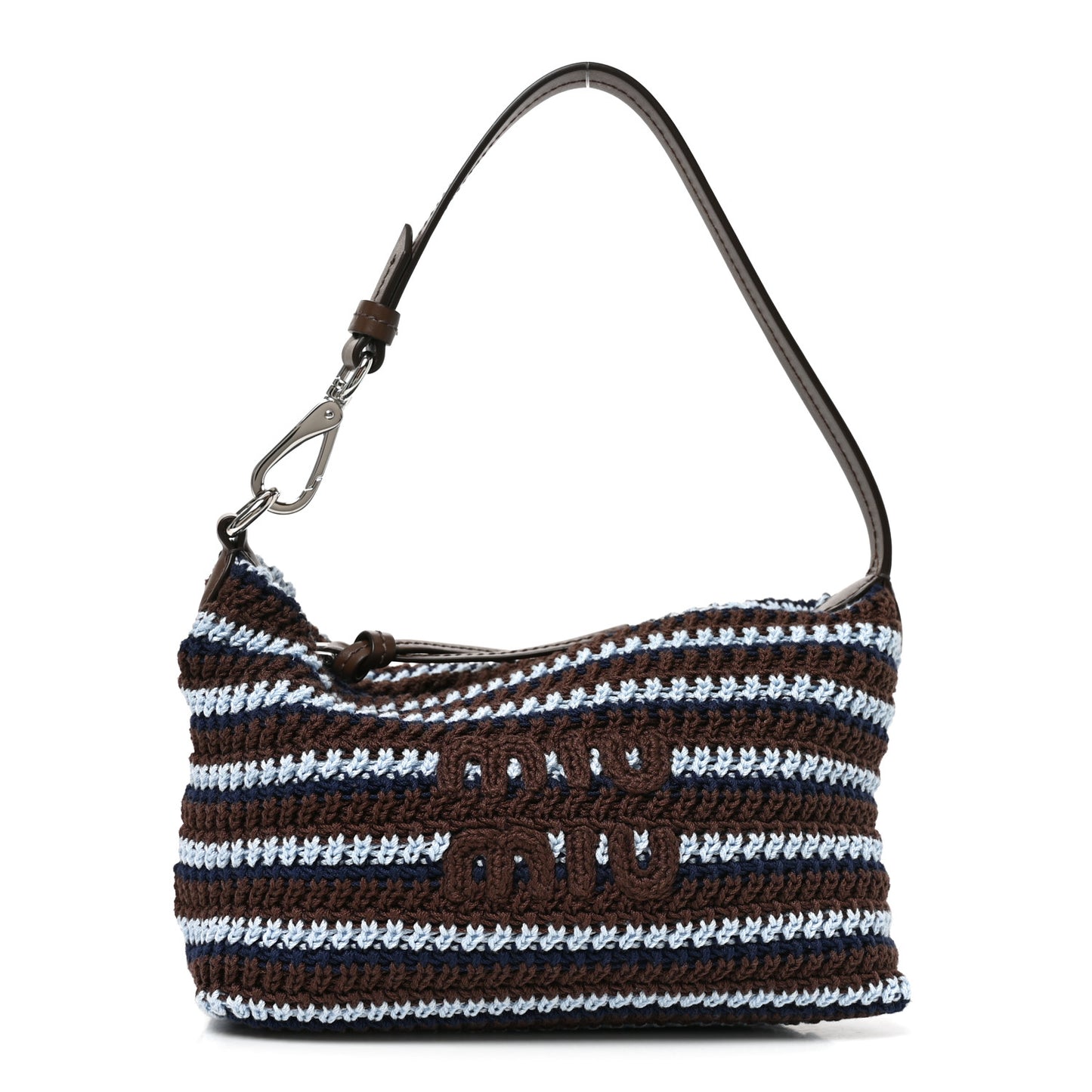 Fabric Crochet Mini Spirit Bag Cacao Celeste