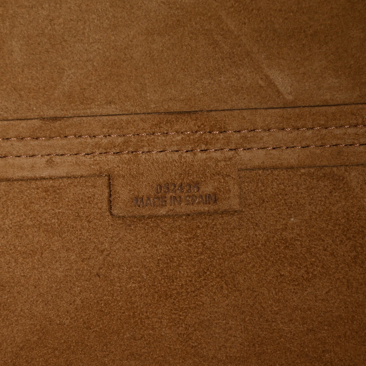 Loewe Calfskin Suede Medium Puzzle Fold Tote Chocolate Tan 7 of 10