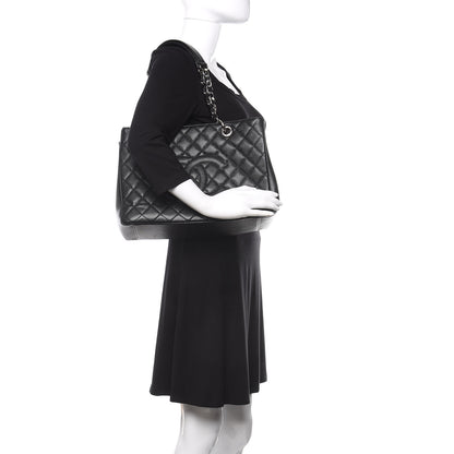 Chanel Caviar Quilted Grand Shopping Tote GST Black 2 of 10
